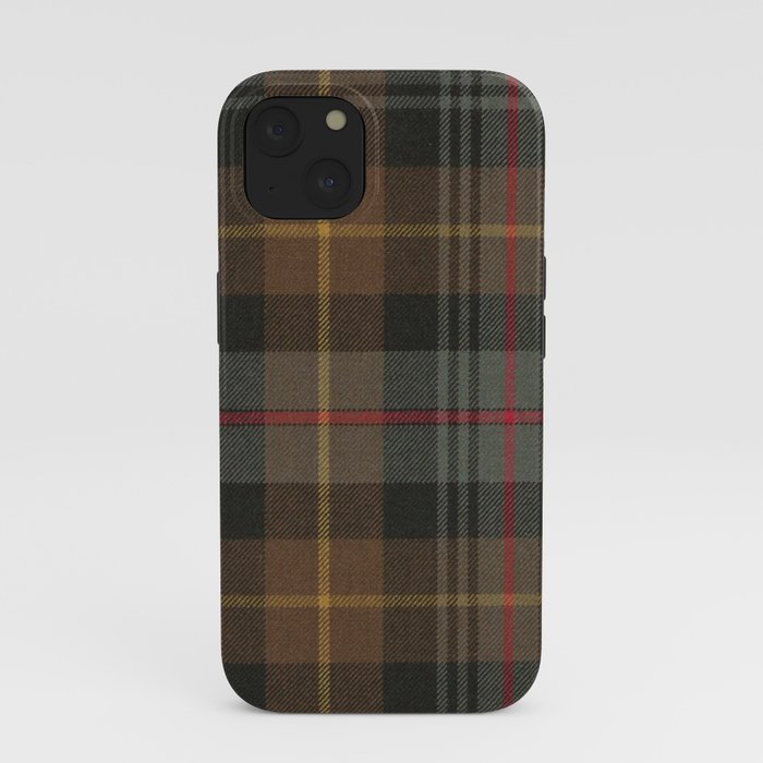 Vintage Brown Gray Tartan Plaid Pattern iPhone Case Gallery Image 37