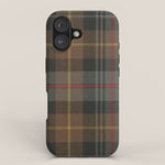 Vintage Brown Gray Tartan Plaid Pattern iPhone Case Gallery Image 1
