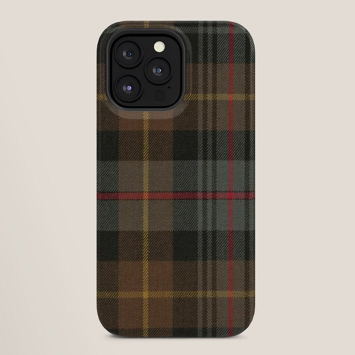 Vintage Brown Gray Tartan Plaid Pattern iPhone Case Gallery Image 28