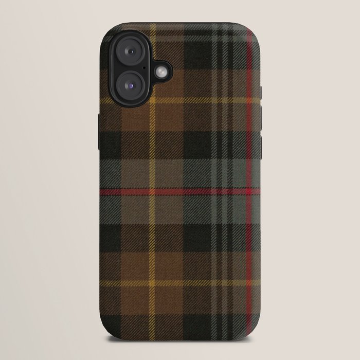 Vintage Brown Gray Tartan Plaid Pattern iPhone Case Gallery Image 10