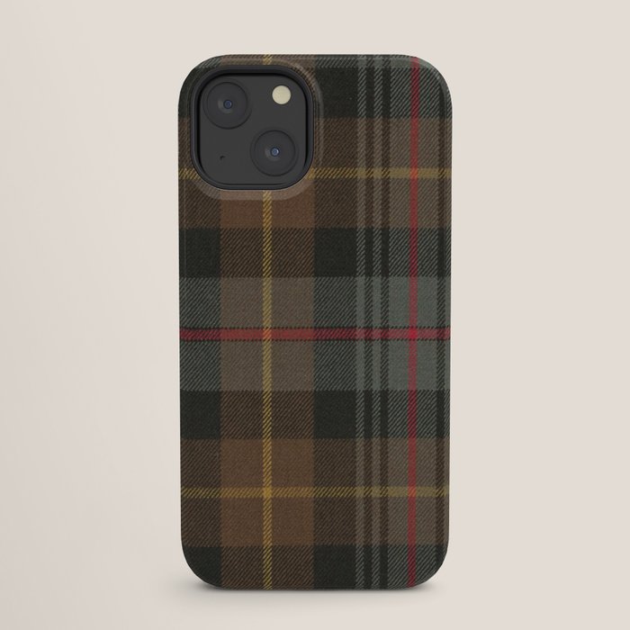 Vintage Brown Gray Tartan Plaid Pattern iPhone Case Gallery Image 25