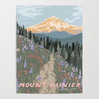 Mount Rainier National Park Poster Gallery Image 4