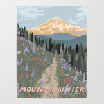 Mount Rainier National Park Poster Gallery Image 1
