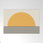 Sunrise / Sunset VI - Yellow & Black Welcome Mat Gallery Image 1