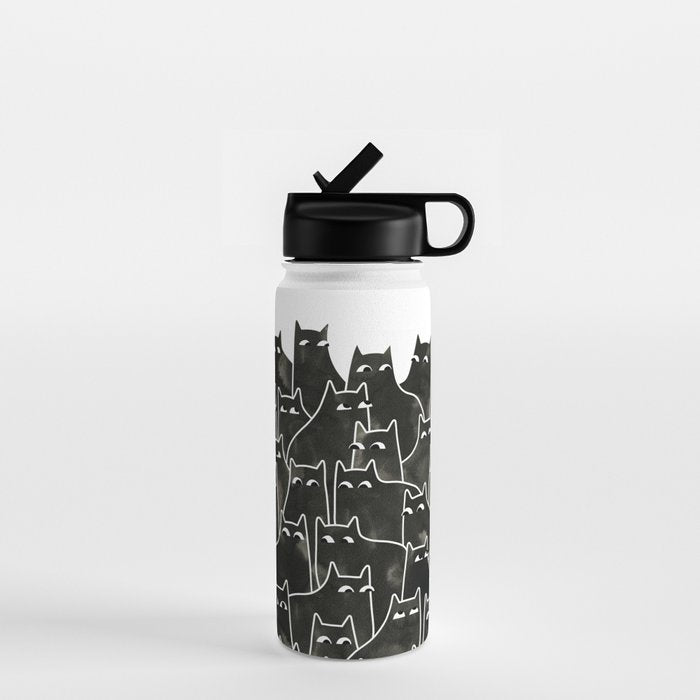 Suspicious Cats Water Bottle Gallery Image 1