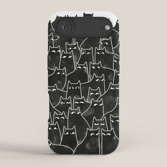 Suspicious Cats iPhone Case Gallery Image 2