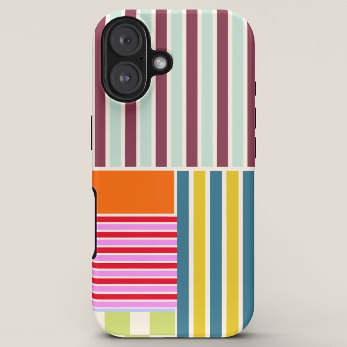 Playful patchwork iPhone Case Gallery Image 5