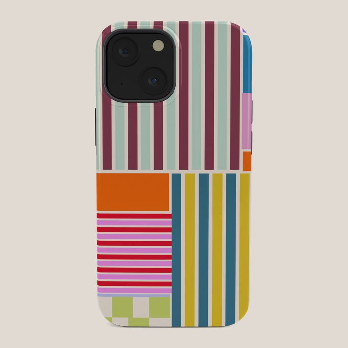 Playful patchwork iPhone Case Gallery Image 34