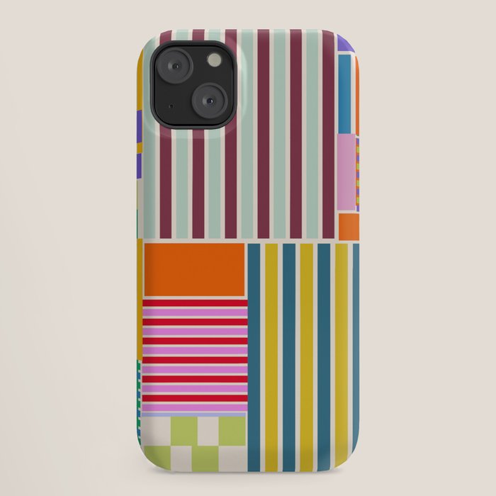 Playful patchwork iPhone Case Gallery Image 18