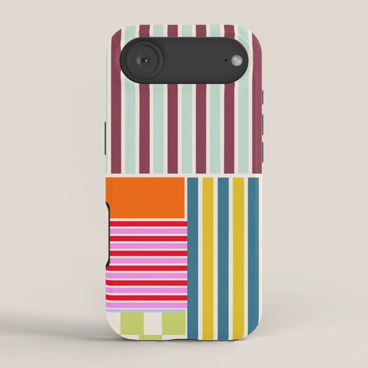 Playful patchwork iPhone Case Gallery Image 2