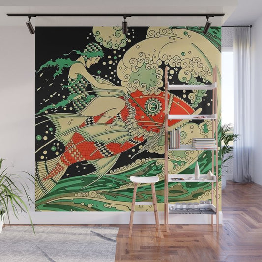 âWaterâ Art Deco By J Carlos Wall Mural Gallery Image 1