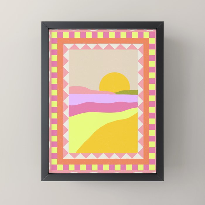 Picture Window Sunset Mini Art Print Gallery Image 3