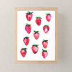 Strawberries Mini Art Print Gallery Image 1