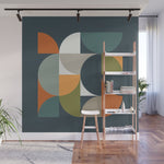 Mid Century Geometric 12/2 Wall Mural Gallery Image 1
