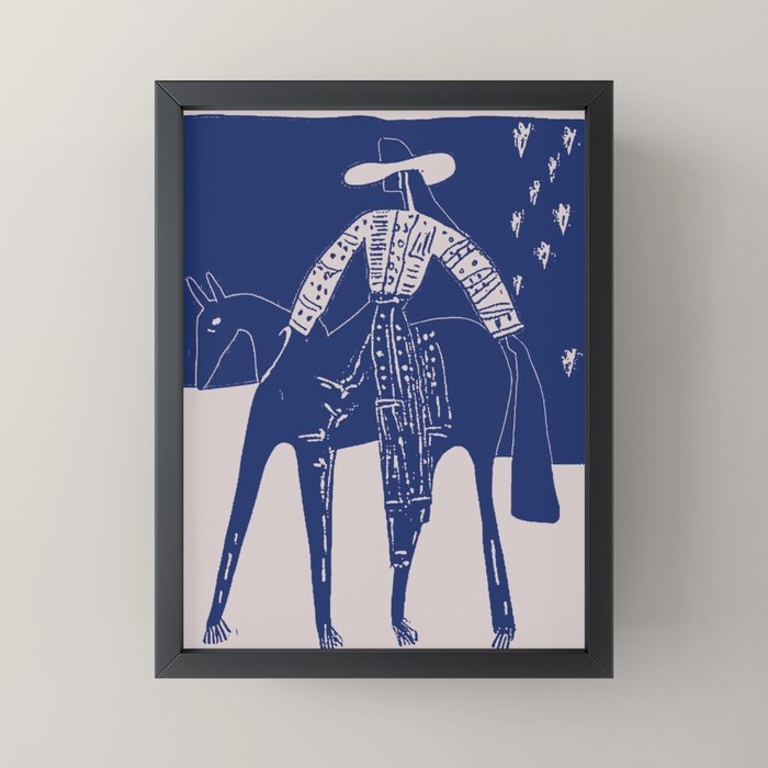Star Gazer - Cobalt Blue Mini Art Print Gallery Image 3