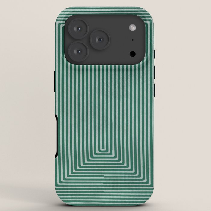 Green Black Abstract Geometric Design Artwork iPhone Case Gallery Image 7