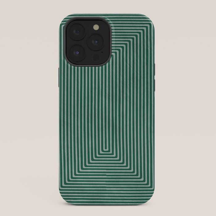 Green Black Abstract Geometric Design Artwork iPhone Case Gallery Image 36