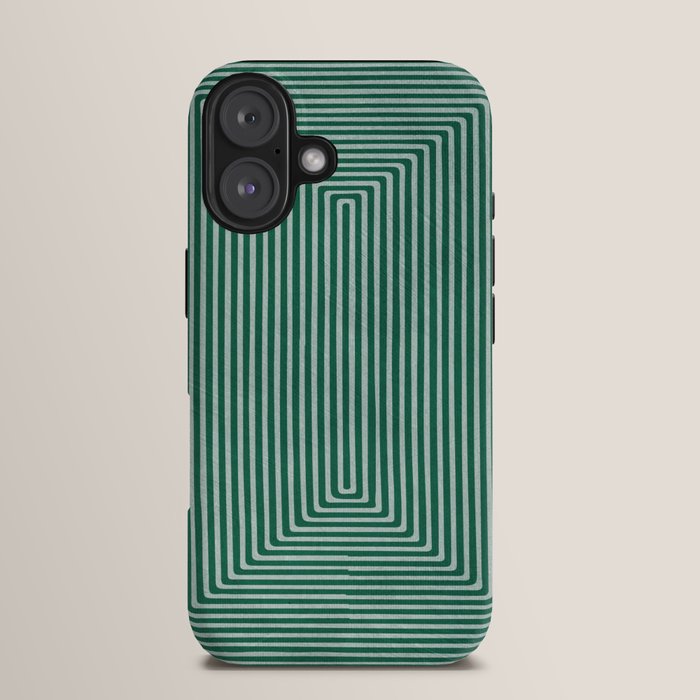 Green Black Abstract Geometric Design Artwork iPhone Case Gallery Image 13