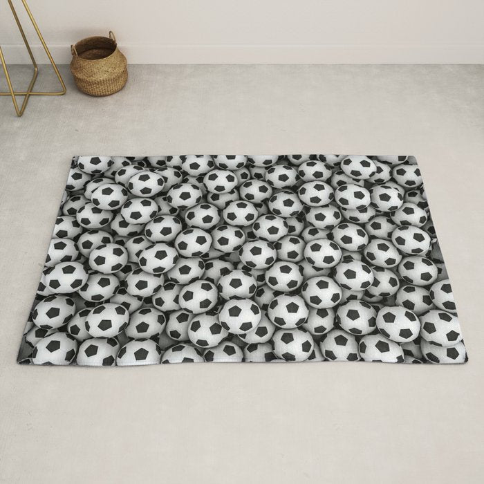Soccer balls Rug Gallery Image 2