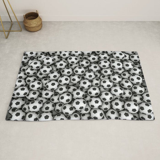 Soccer balls Rug Gallery Image 2