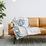 Whale Wave. Throw Blanket Gallery Image 1