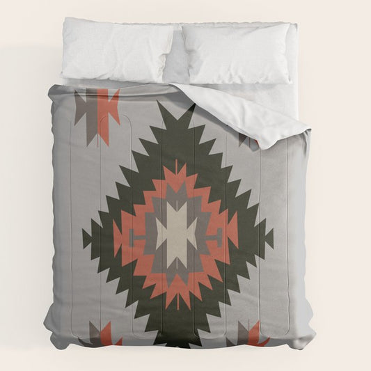 New Mexico Southwest Santa Fe Tribal Indian Pattern Comforter Gallery Image 2