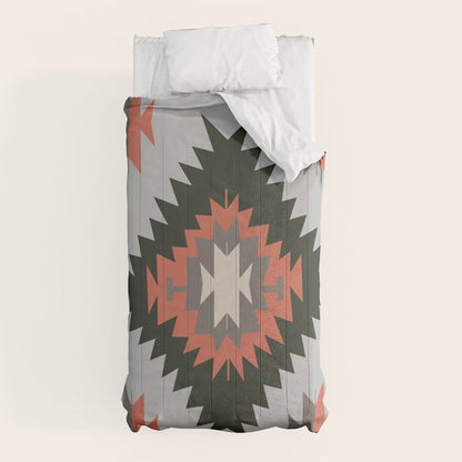 New Mexico Southwest Santa Fe Tribal Indian Pattern Comforter Gallery Image 10