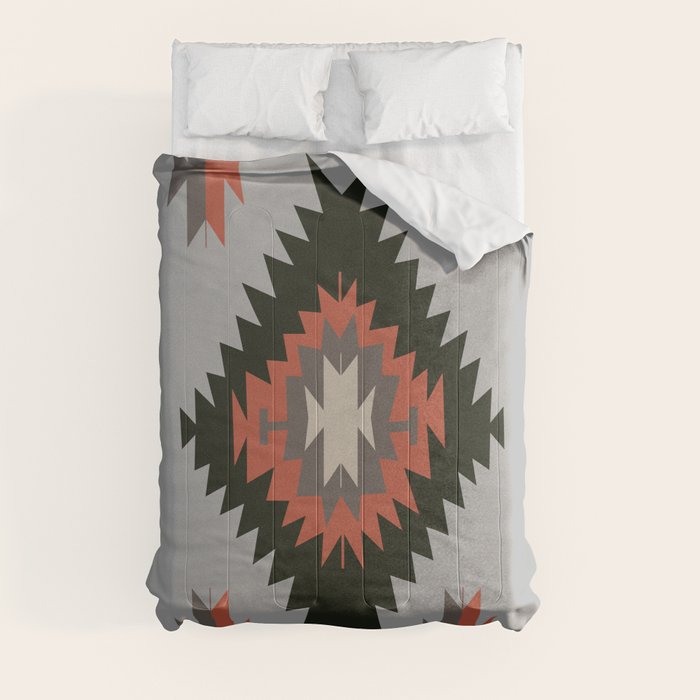 New Mexico Southwest Santa Fe Tribal Indian Pattern Comforter Gallery Image 8