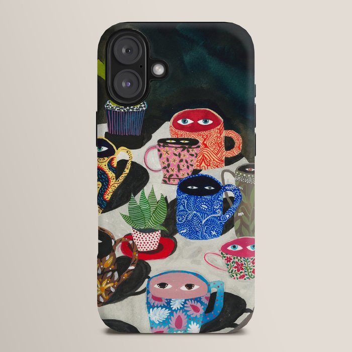 Suspicious mugs iPhone Case Gallery Image 14
