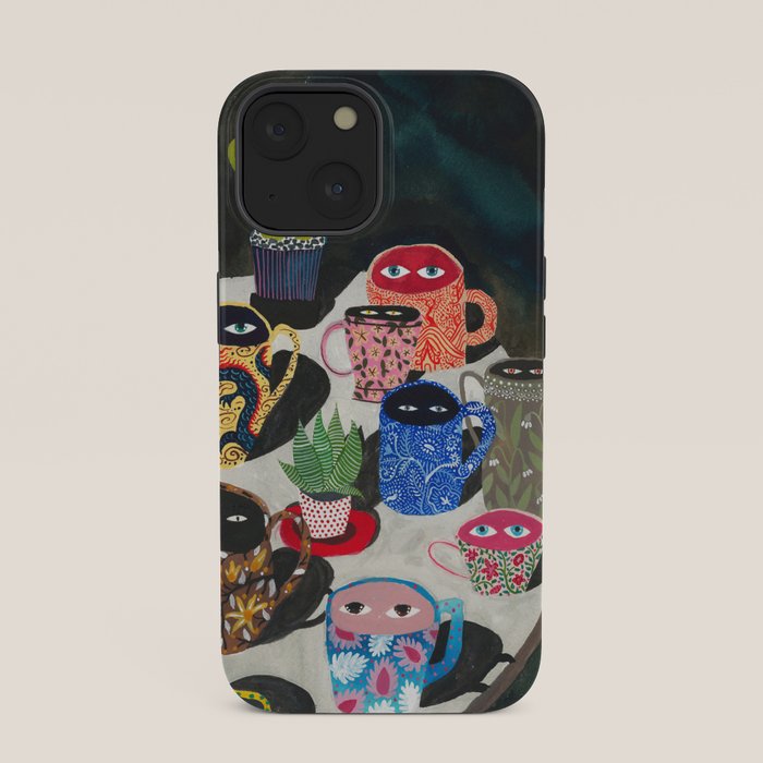 Suspicious mugs iPhone Case Gallery Image 33