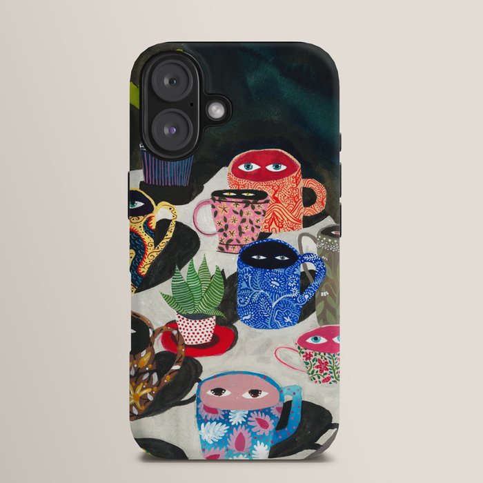 Suspicious mugs iPhone Case Gallery Image 13