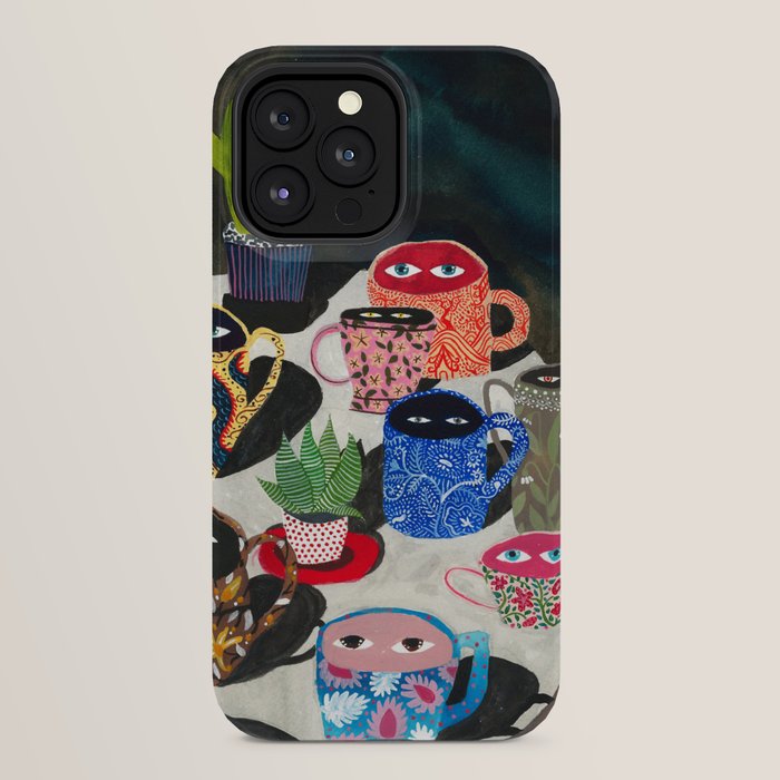 Suspicious mugs iPhone Case Gallery Image 24