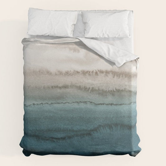 WITHIN THE TIDES - CRASHING WAVES TEAL Duvet Cover Gallery Image 2
