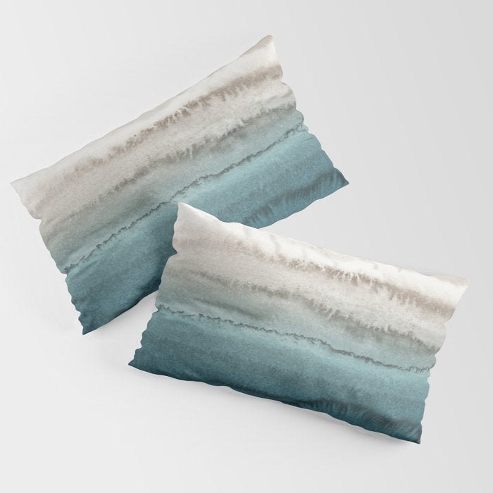 WITHIN THE TIDES - CRASHING WAVES TEAL Pillow Sham Gallery Image 2