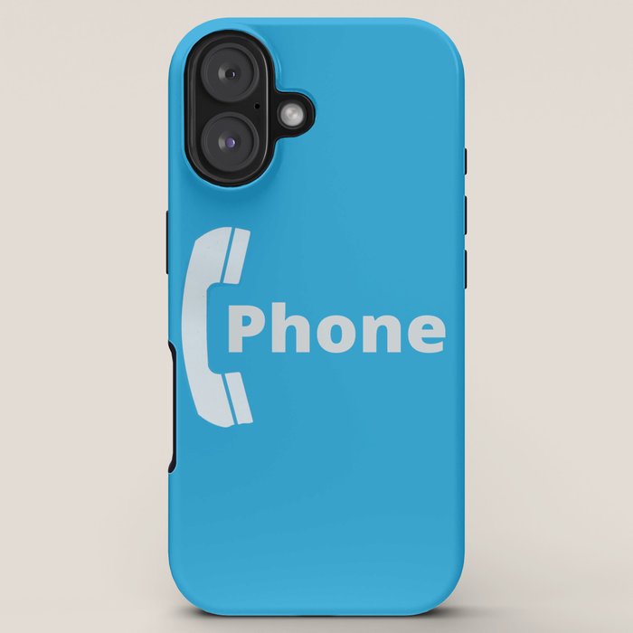 Vintage Pay Phone Booth Old School Retro Telephone Blue Sign iPhone Case Gallery Image 5
