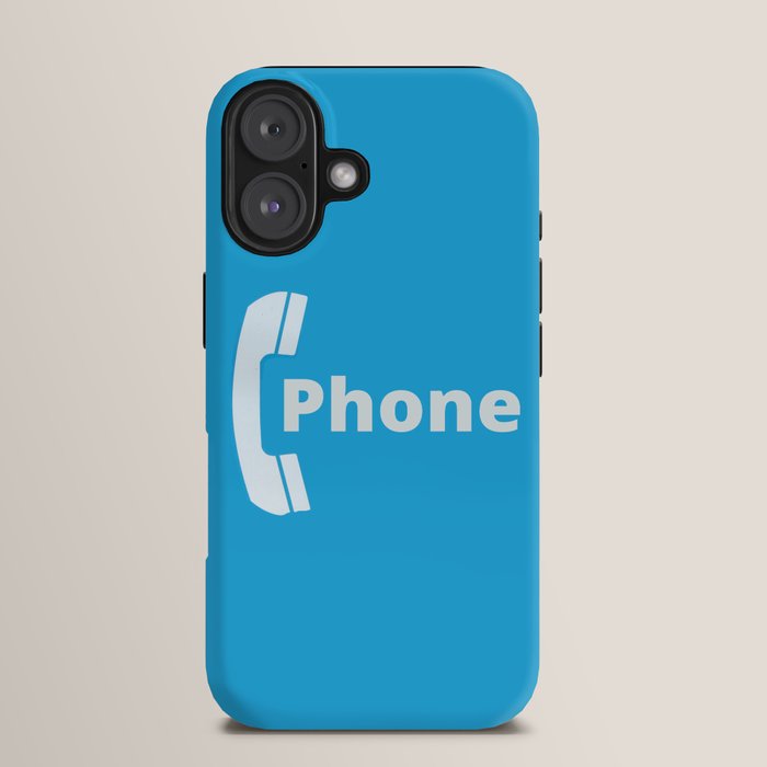 Vintage Pay Phone Booth Old School Retro Telephone Blue Sign iPhone Case Gallery Image 13