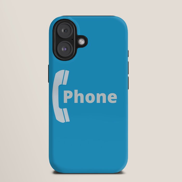 Vintage Pay Phone Booth Old School Retro Telephone Blue Sign iPhone Case Gallery Image 9