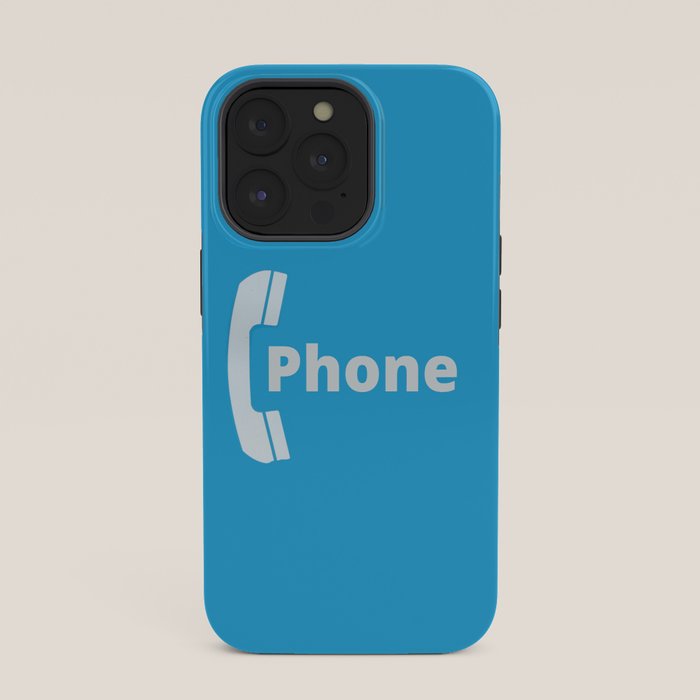 Vintage Pay Phone Booth Old School Retro Telephone Blue Sign iPhone Case Gallery Image 35