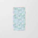 Sea Glass Tiles Watercolor Bath Towel Gallery Image 1