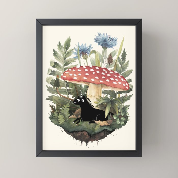 Tiny Unicorn Mini Art Print Gallery Image 3