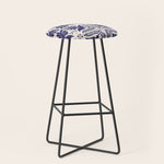 Mexican Talavera With Blue Birds Pattern by Akbaly Stool Gallery Image 1