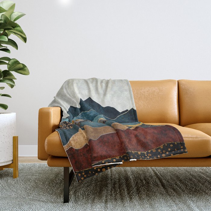 Amber Dusk Throw Blanket Gallery Image 1
