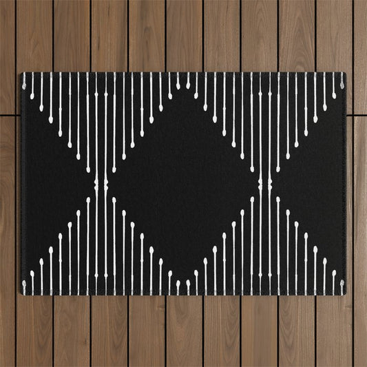 Geo (Black) Outdoor Rug Gallery Image 1