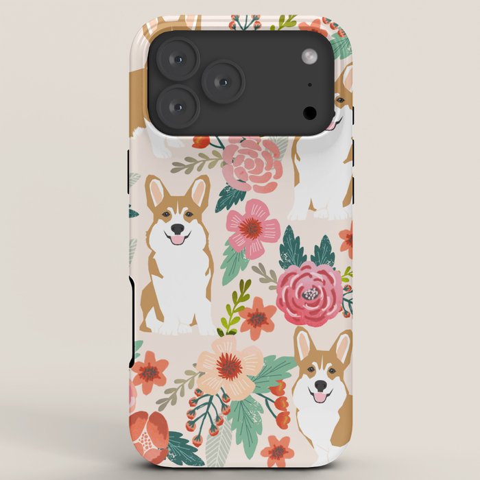 Corgi floral spring bloom flowers nature garden dog dog breeds corgis cute corgi puppies love iPhone Case Gallery Image 8