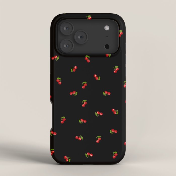 Dark Delicate Cherry iPhone Case Gallery Image 4