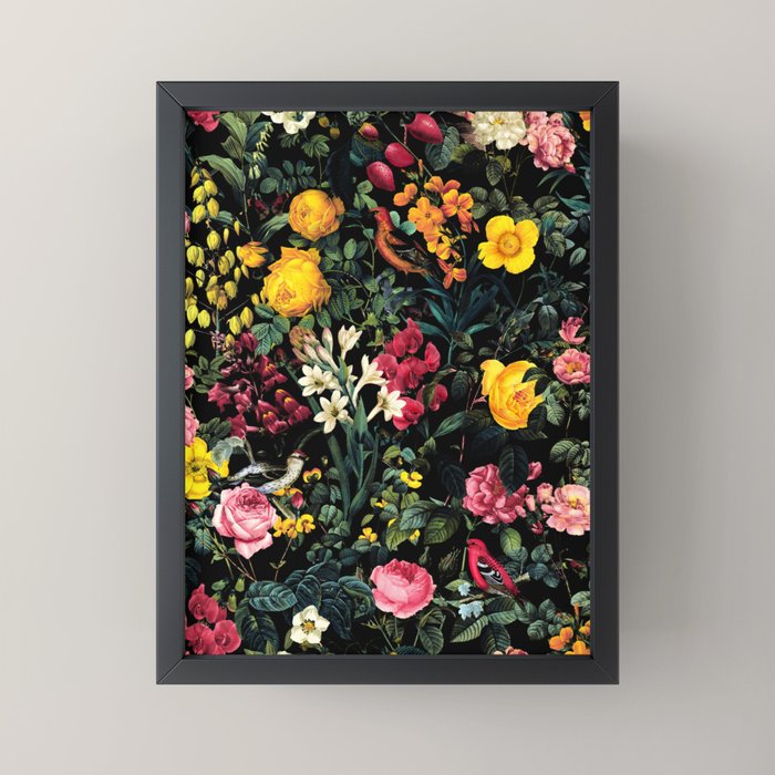 Floral and Birds Pattern Mini Art Print Gallery Image 3