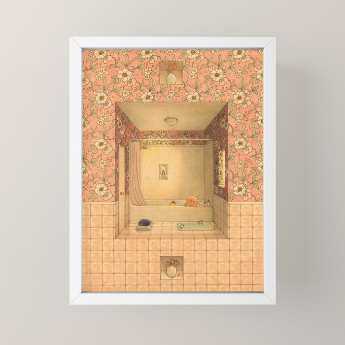 Bath in Pink Mini Art Print Gallery Image 4