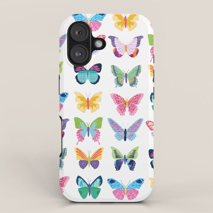 Colorful Butterflies iPhone Case Gallery Image 1