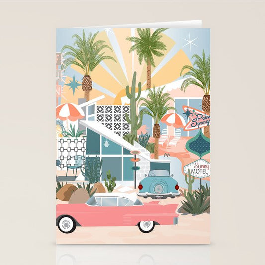 Retro Palm Springs Stationery Card Gallery Image 1