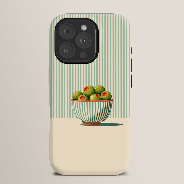 Retro Olive Bowl Illustration iPhone Case Gallery Image 15